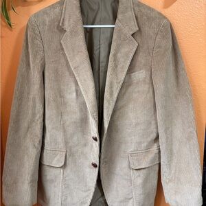 Jordache Men's Beige Corduroy Blazer